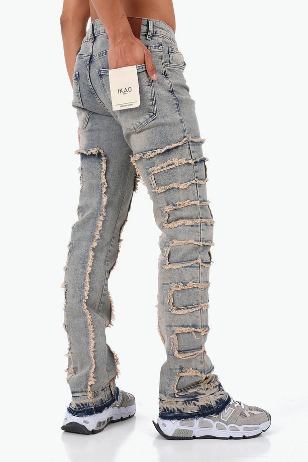 Püskül Detaylı Flare Jean - 4