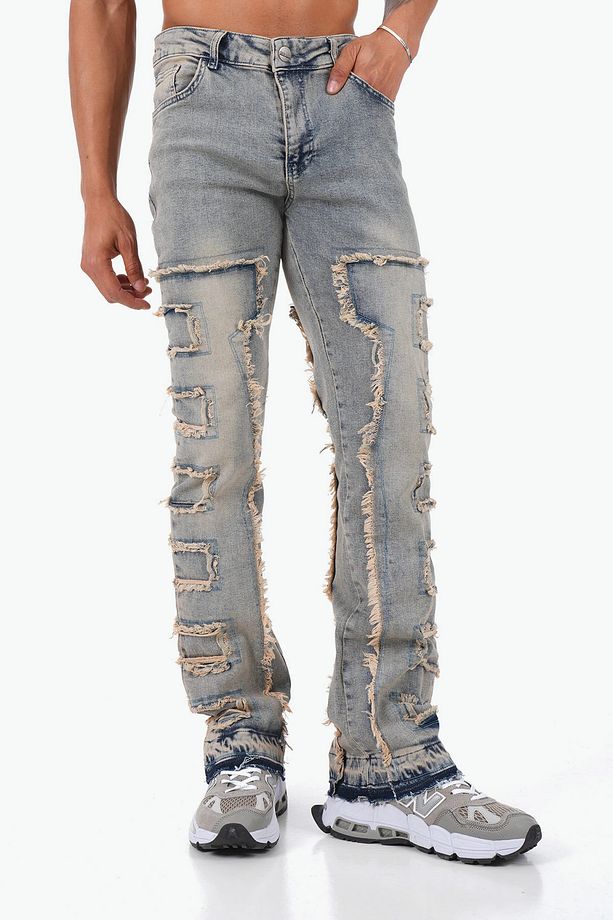 Püskül Detaylı Flare Jean - 6