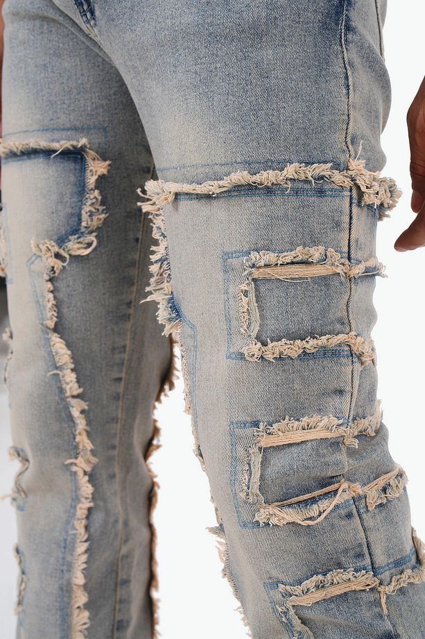 Püskül Detaylı Flare Jean - 8