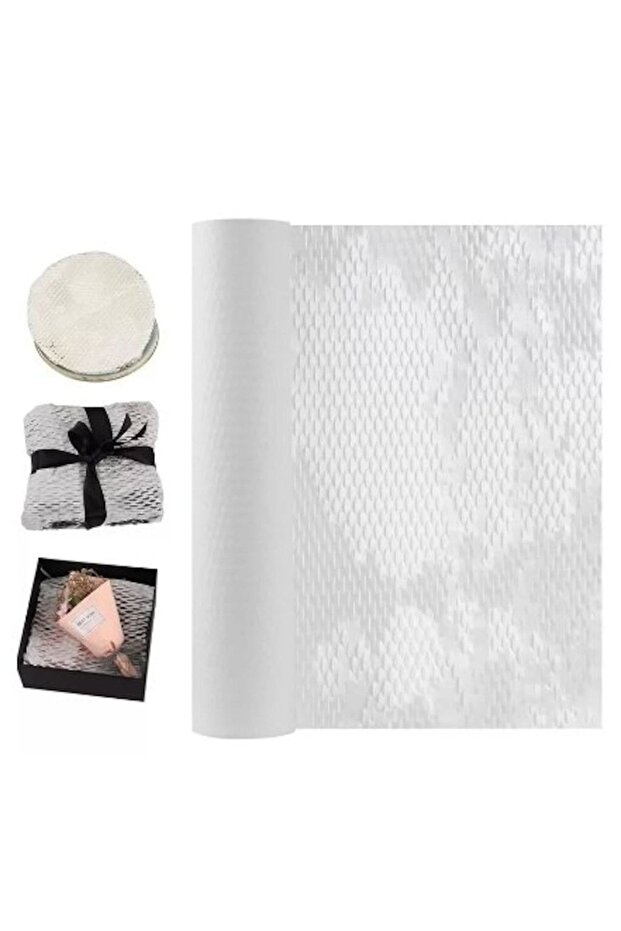 Honeycomb Filling Packaging Paper 38Cm X 5 Meters - White