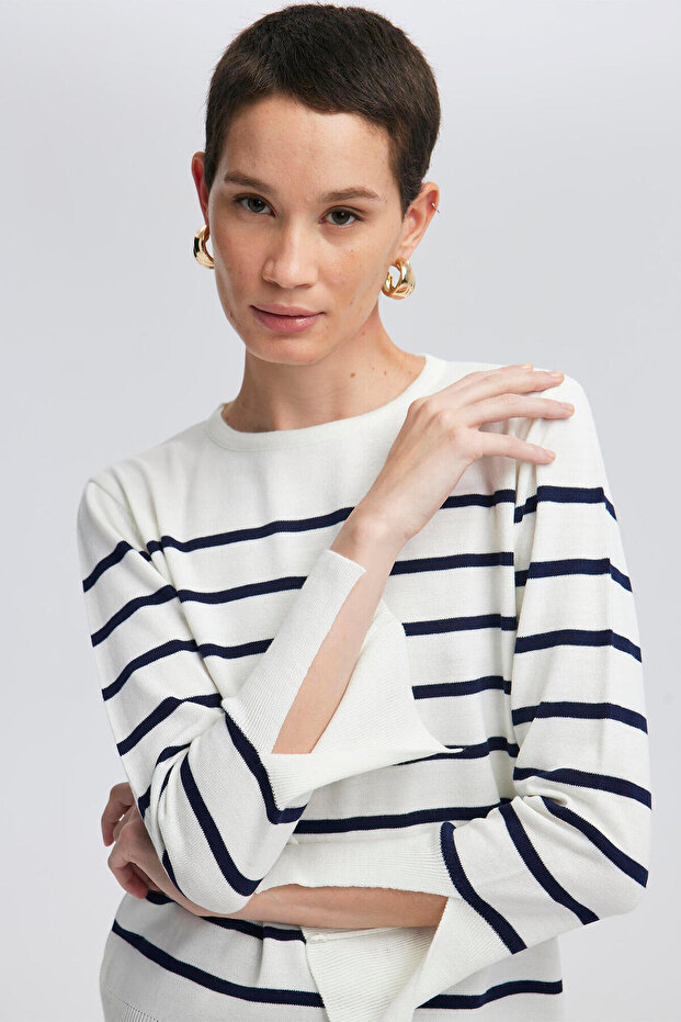 Strickpullover - Streifendesign - 5