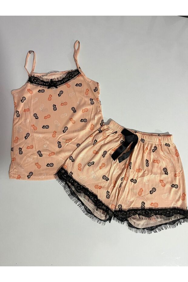 Pajama Set with Suspenders Shorts, New Year Christmas Gift
