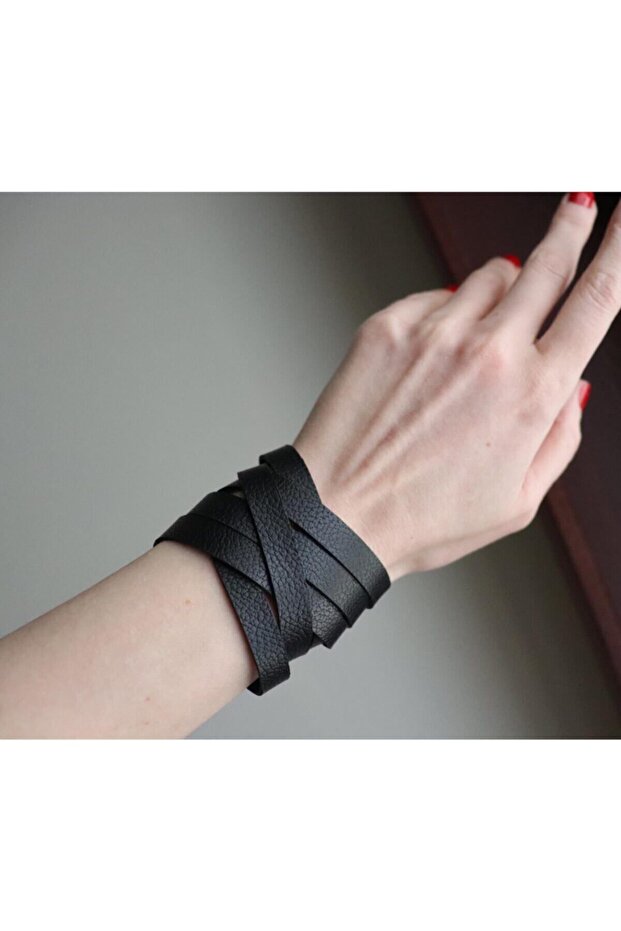 Deri Bileklik Çapraz - 1