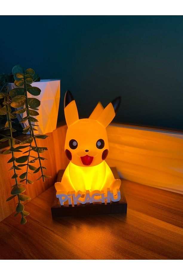 Pikachu Gece Lambası Çocuk Odası Gece lambası Masaüstü Lambası - 1
