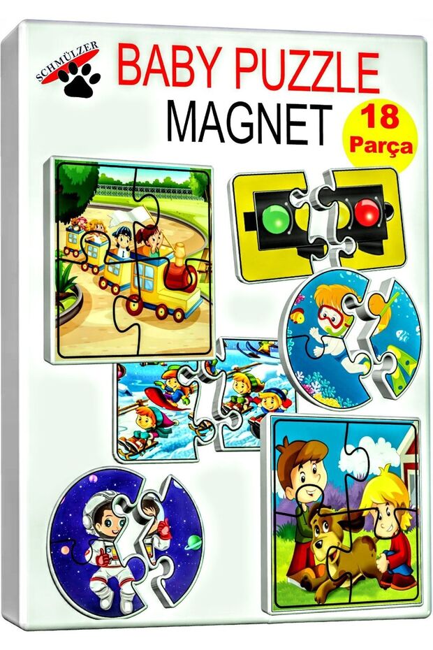 Baby Puzzle - Magnetic Educational Montessori Gift Toy - 18 Pcs