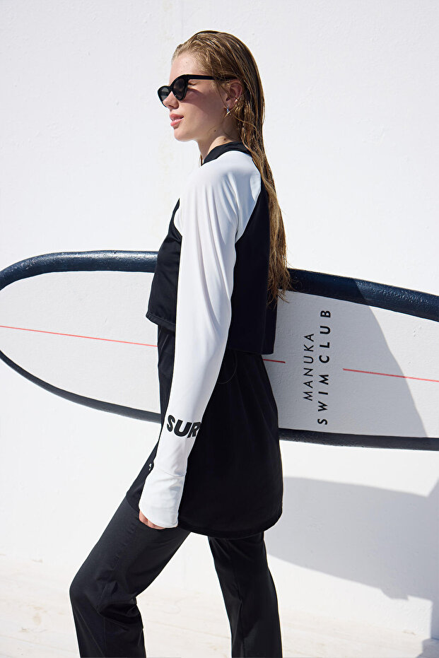 FINGERDICHTE BADEANZUG SCHWARZ - 2