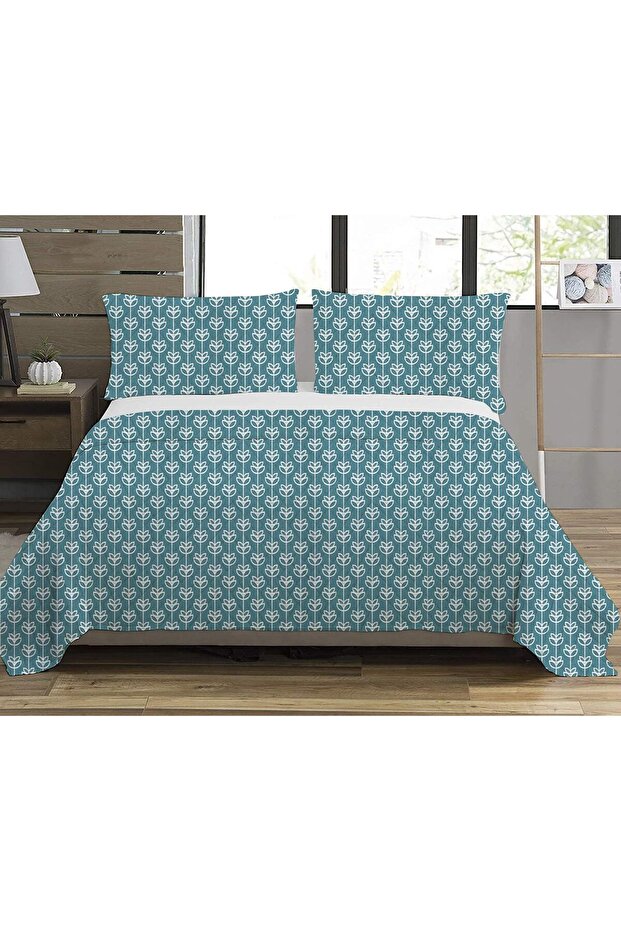 Double Patterned Printed Pique - 200x220 Cm - 1