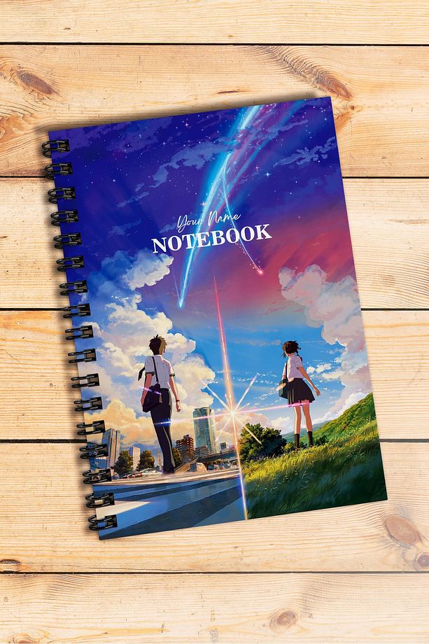 Your Name Defter Bullet Journal Dıy | Çizgisiz | A5 | Çelik Spiral | 120 Sayfa | Sert Karton Kapak - 1