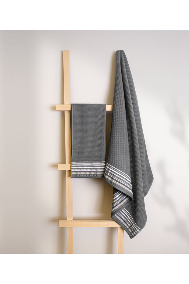 Limira 2-Piece Anthracite Bridal Towel Set 50x90-70x140 2254