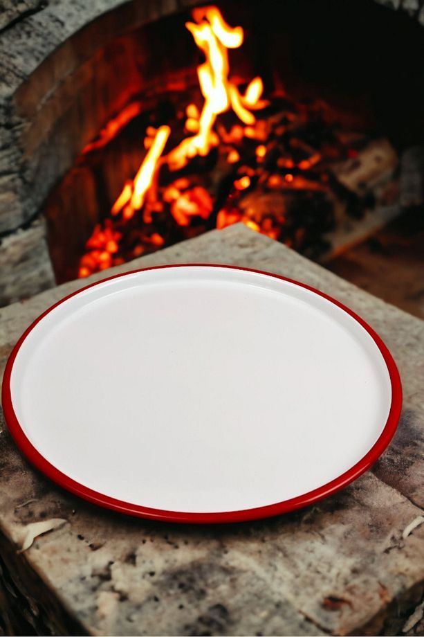 22 Cm Kahvaltı Tabağı Supla Pasta Tabağı Servis Tabağı Pizza Tepsisi - 6