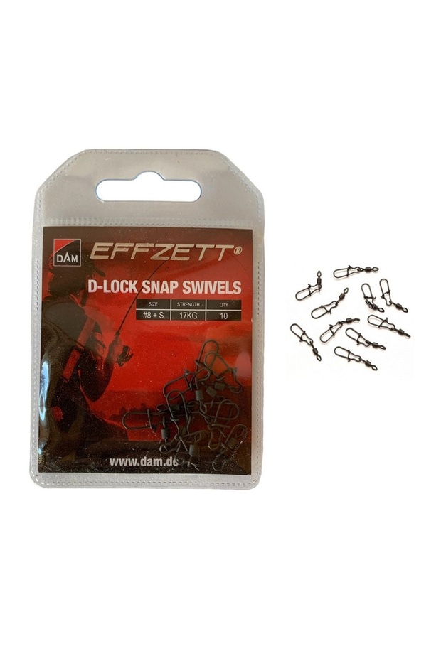 Effzett D-lock Snap Swivel S Klipsli Fırdöndü 10 Adet - 1