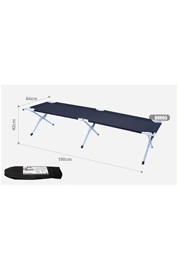 68065 Katlanır Çelik Profilli Kamp Yatağı - 3