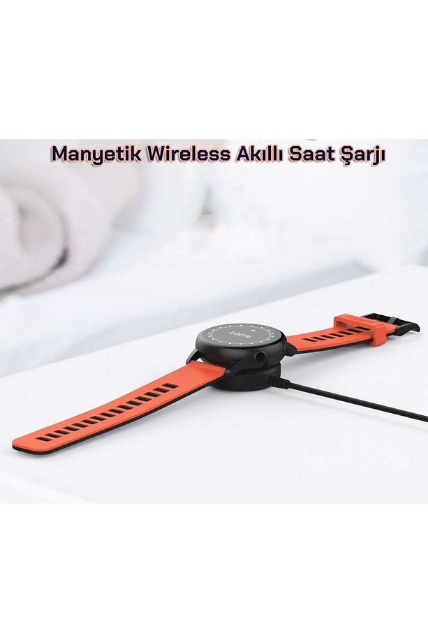 Samsung Galaxy Watch 3 41mm Sm-r850 Manyetik Kablosuz Usb Type-c Şarj Aygıtlı Kablo 1 Metre - 6