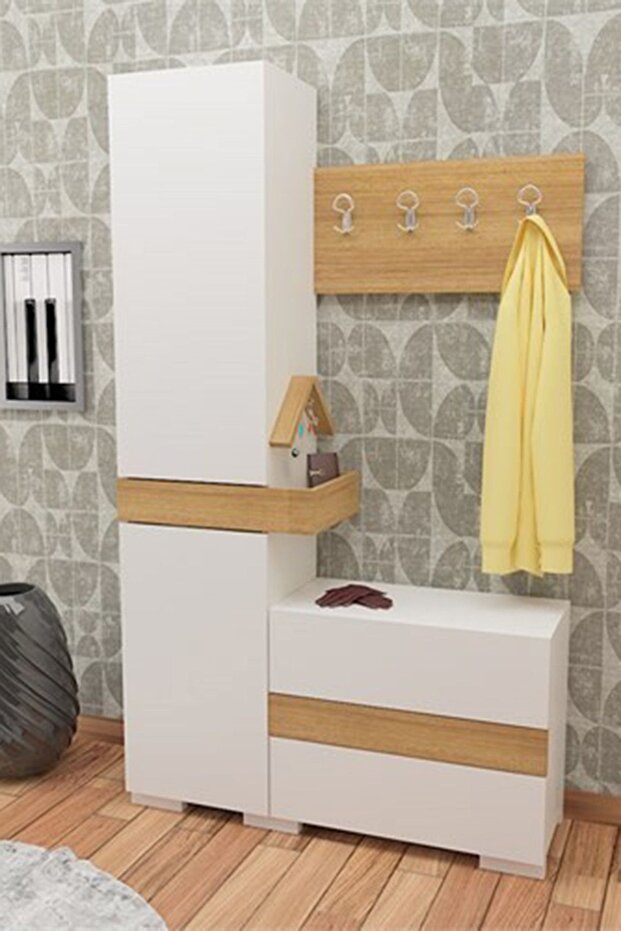 RUFİ PORTMANTO BEYAZ TEAK - 1