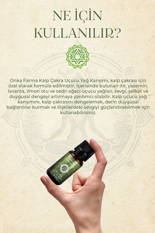 Onka Farma Kalp Çakra Aromaterapi Yağ Karışımı 10 ml - 5