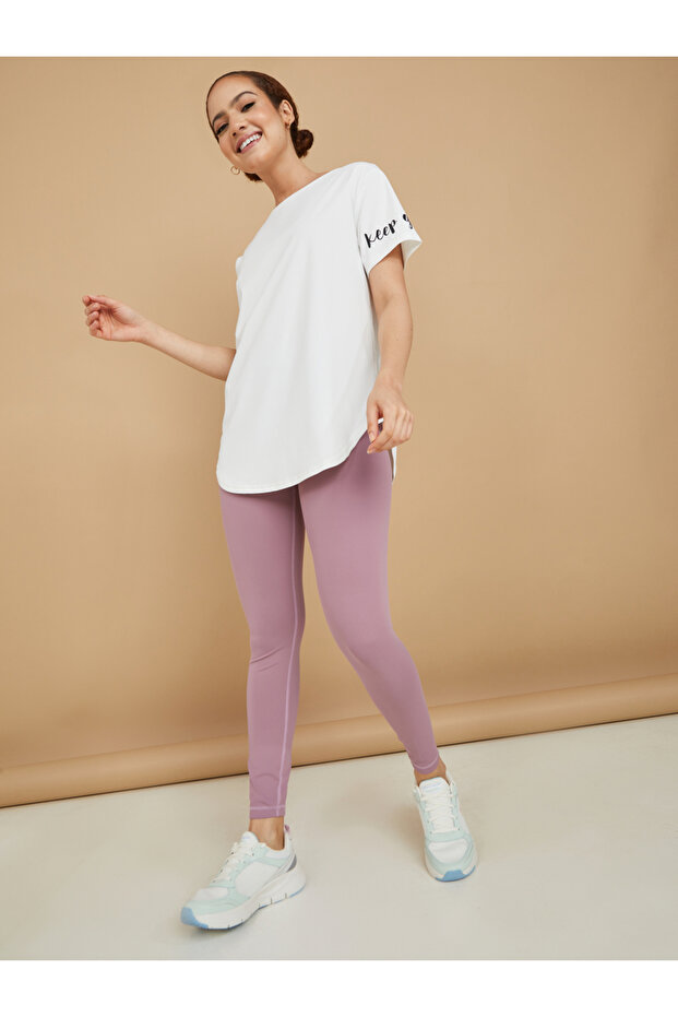 Keep Going Slogan Back Mesh Panel Top - 2