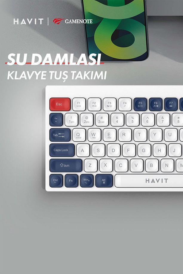 KB830WB Kablosuz Klavye Mouse Set - 2.4Ghz ve Bluetooth - 4