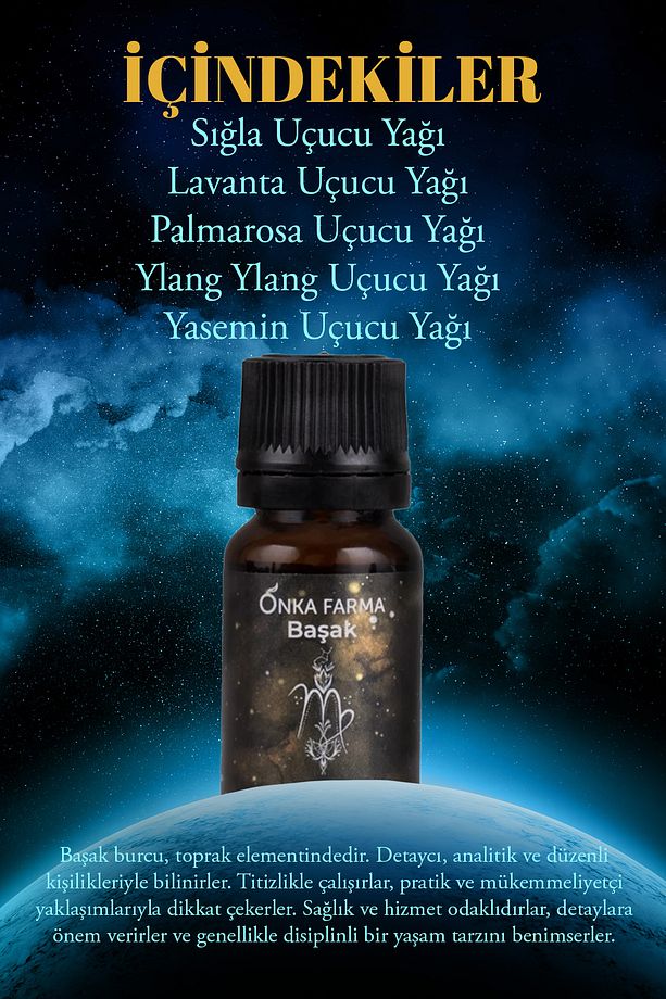 Onka Farma Başak Burcu Uçucu Yağ Karışımı 10 ml - Burç Serisi Aromaterapi - 4