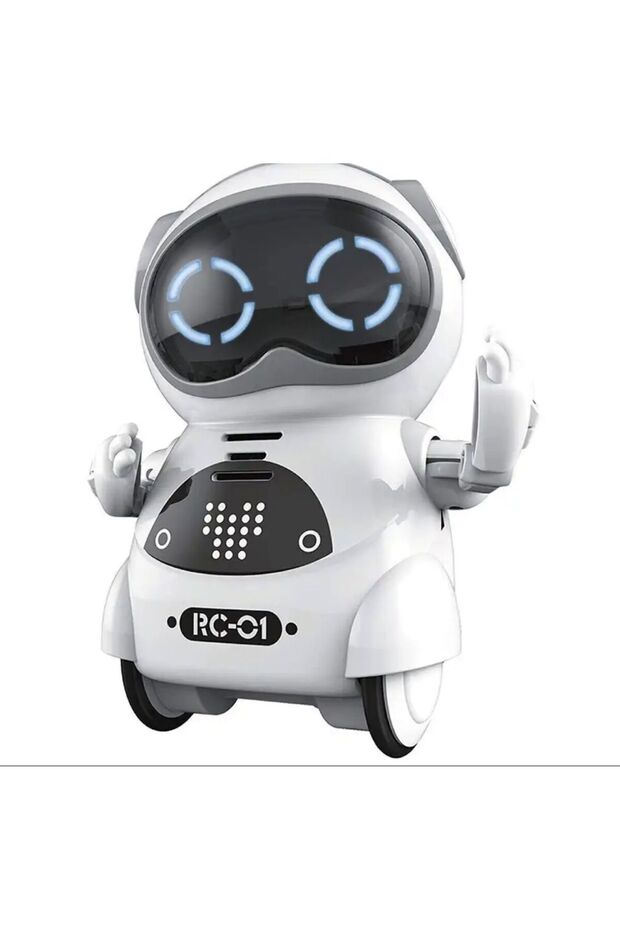 Poclet Robots Rc01 Işıklı Sesli Dans Eden Oyuncak Robot - Hareketli Ses Kaydeden Robot - 5