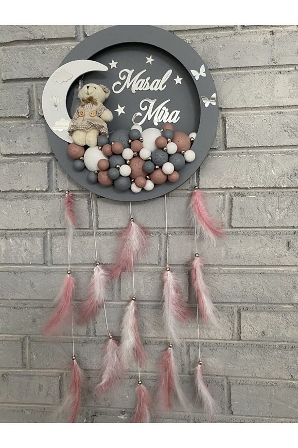 31 Cm Led Işıklı Yuvarlak Bubble Bebek Kapı Süsü - 1
