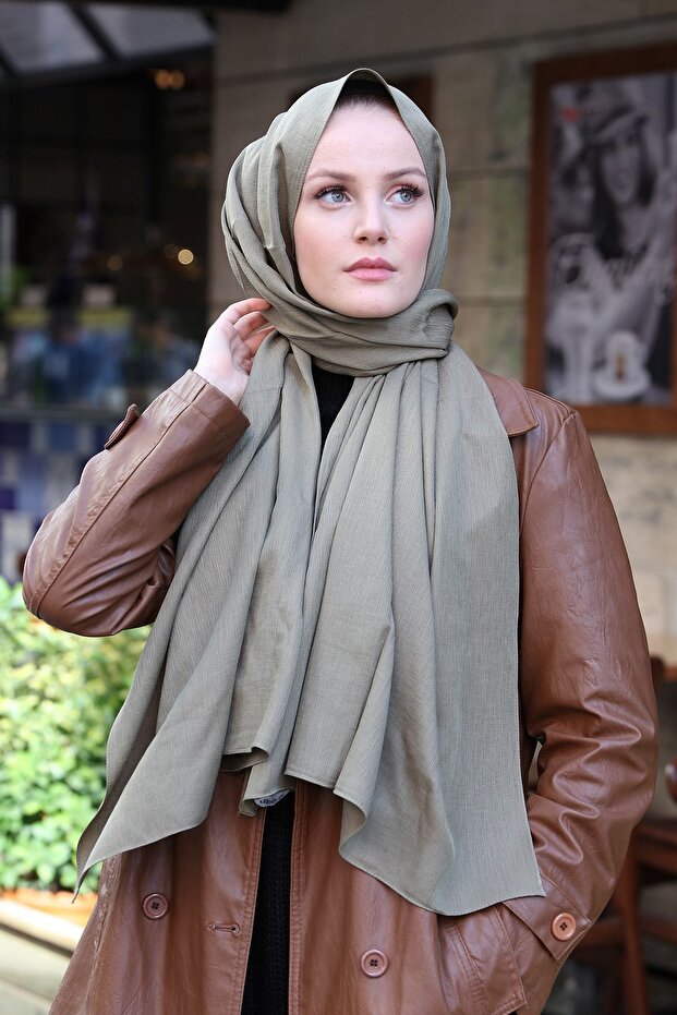 Akrobat Pamuklu Şal Çağla - 4