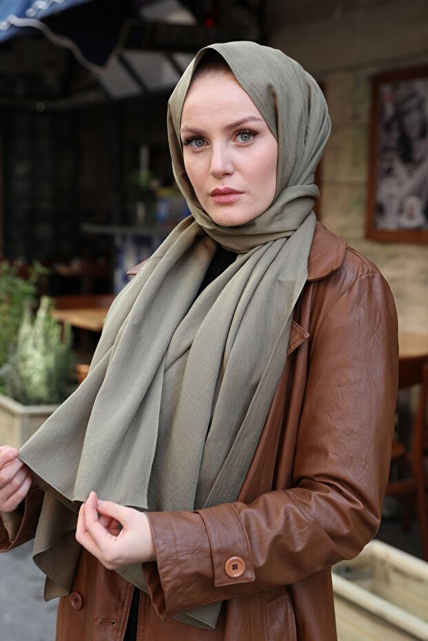 Akrobat Pamuklu Şal Çağla - 2