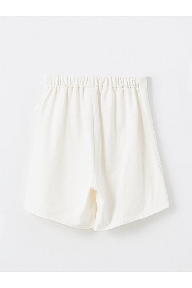 LCW Kids Beli Lastikli Basic Kız Çocuk Şort Etek - 5