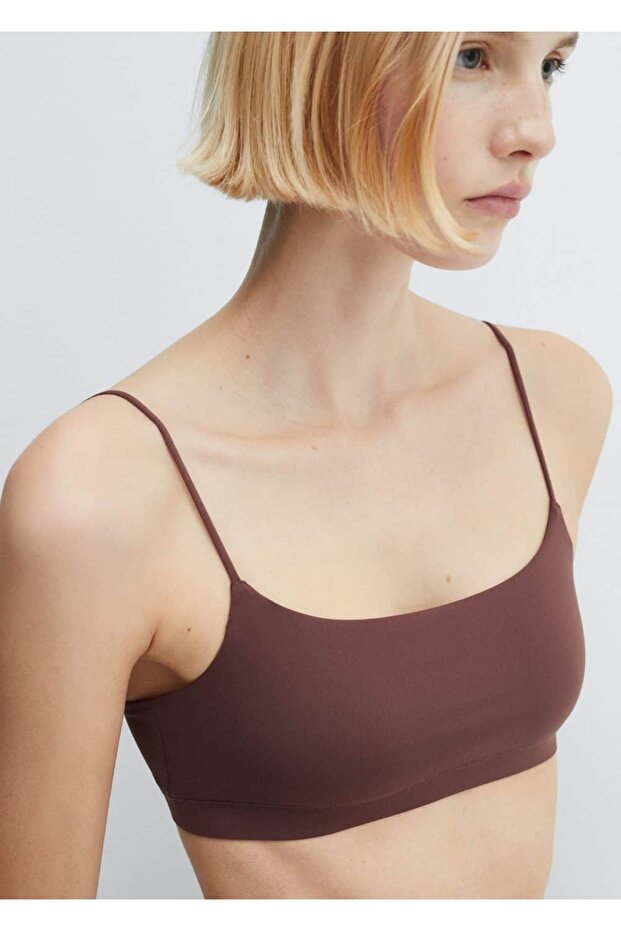 İnce askılı crop bluz - 6