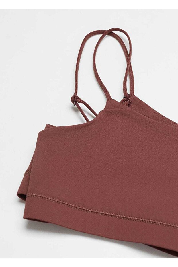 İnce askılı crop bluz - 5