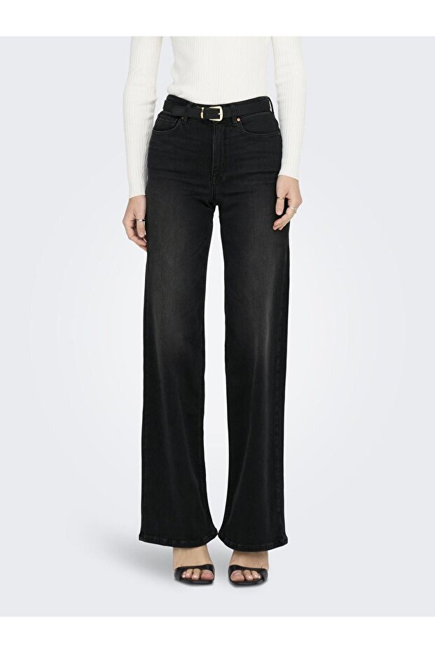 Wide cut jeans onlmadison high waist wide leg cut jeans