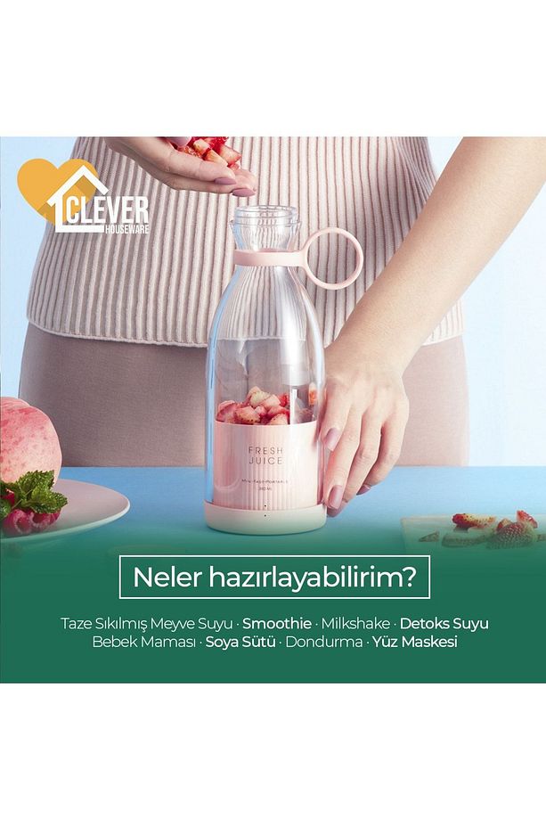 Taşınabilir Şarjlı Blender - Fresh Juice Blender - 4