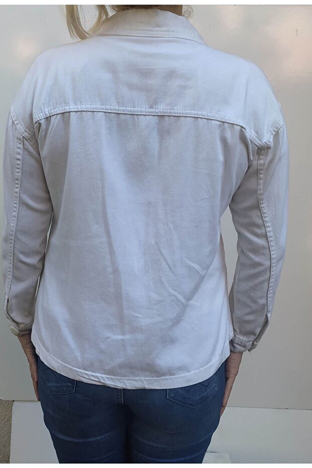 Kadın Beyaz Ceket - 2