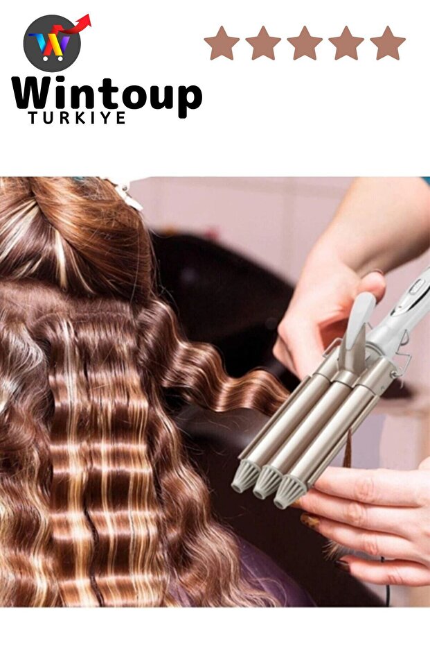 Professional Ceramic Water Wave Hair Styler Wag Hair Curling Iron