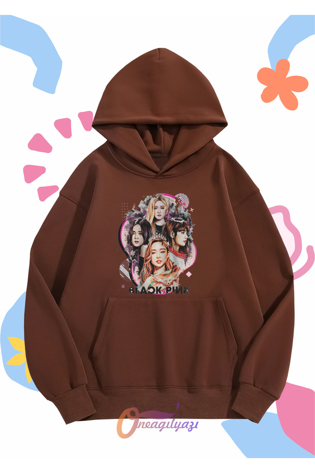 Blackpink Printed Unisex Kids Oversize Hooded Sweatshirt