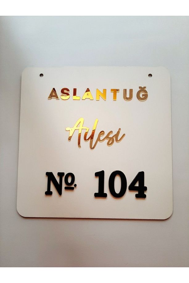 PSAcraft Kapı Numarası 25 X 25 Cm Ev Hediyesi - 8