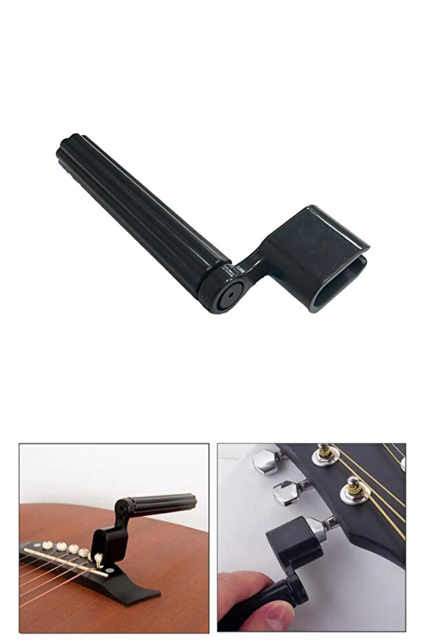 W11-Bk Guitar String Winder Guitar Auger Winder (Black)
