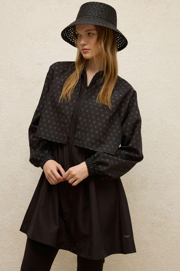 3 részes széldzseki hidzsáb fürdőruha szett - logó - 2