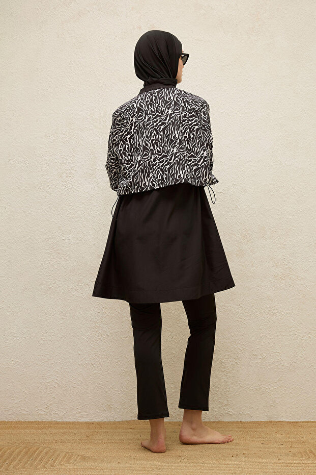 3-TEILIGER TESTETUR-BADEANZUG MIT WINDSCHUTZ ZEBRA - 7