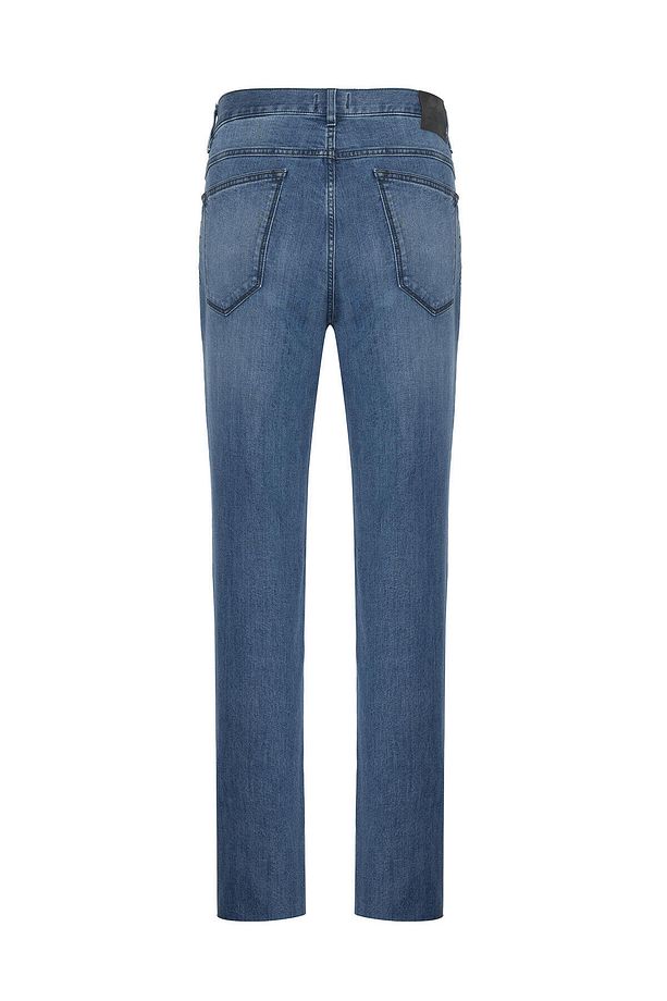 Açık Mavi Yıkamalı Pamuk Elastan 5 Cep Regular Fit Denim Erkek Pantolon - 3