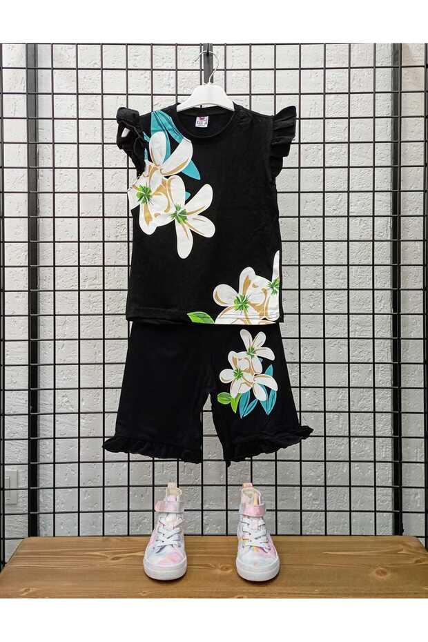Summer Cotton Combed Cotton Girls Shorts Set