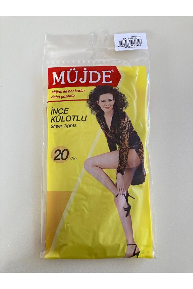 20 den mat ince kilotlu çorap 57 numara - 3