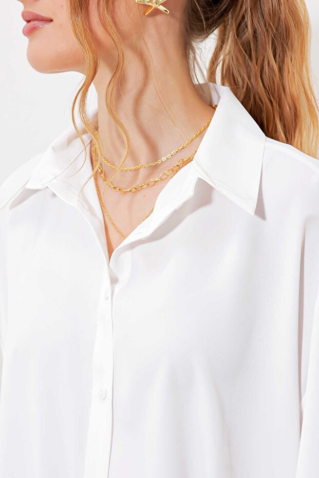 Gabria Oversize Gömlek - 4