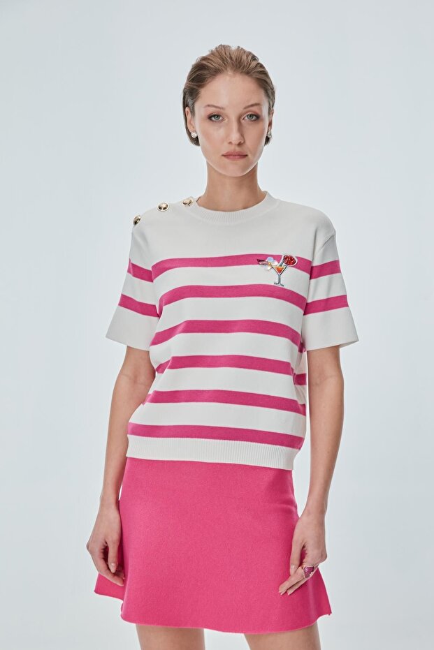 Kloş Mini Pembe Etek - 4