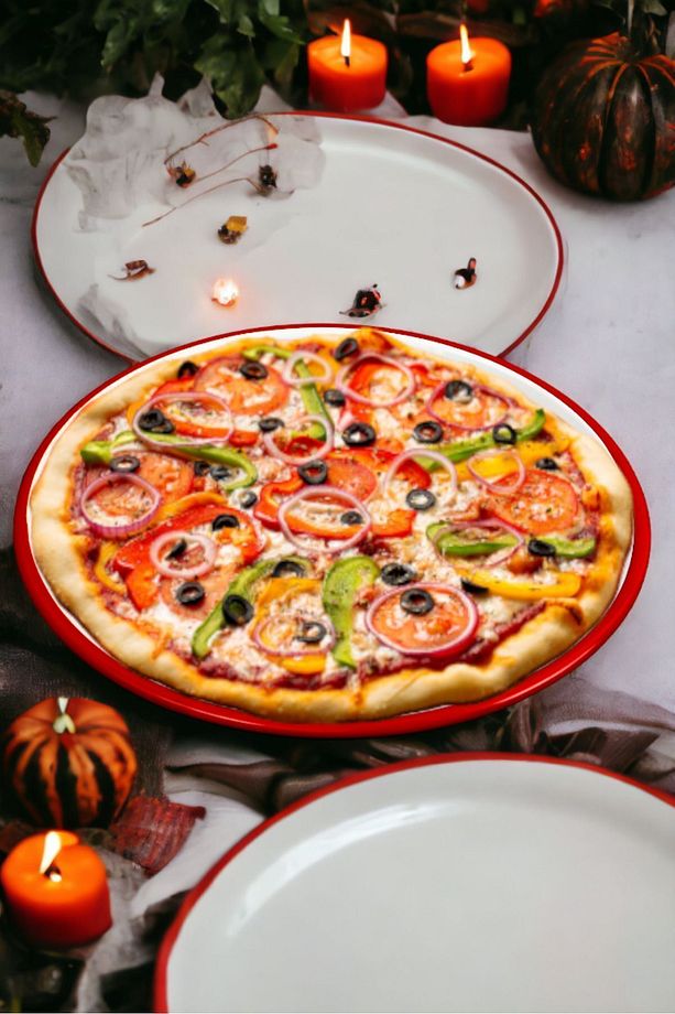 22 Cm Kahvaltı Tabağı Supla Pasta Tabağı Servis Tabağı Pizza Tepsisi - 7