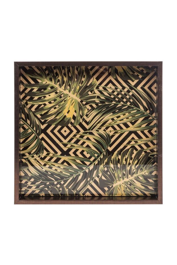 Leaves Dekoratif Tepsi 40X40Cm - 2
