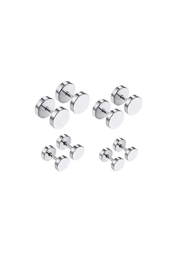 Çelik dumbel küpe - 1