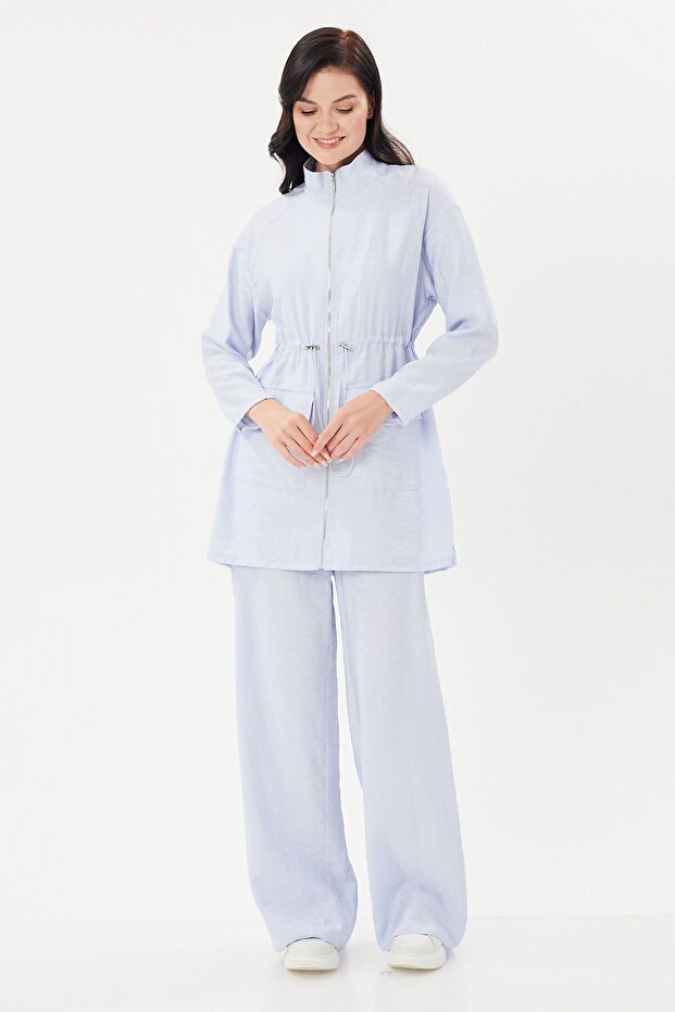 طقم قبعة مع مطاط خصر قابل للتعديل - 2