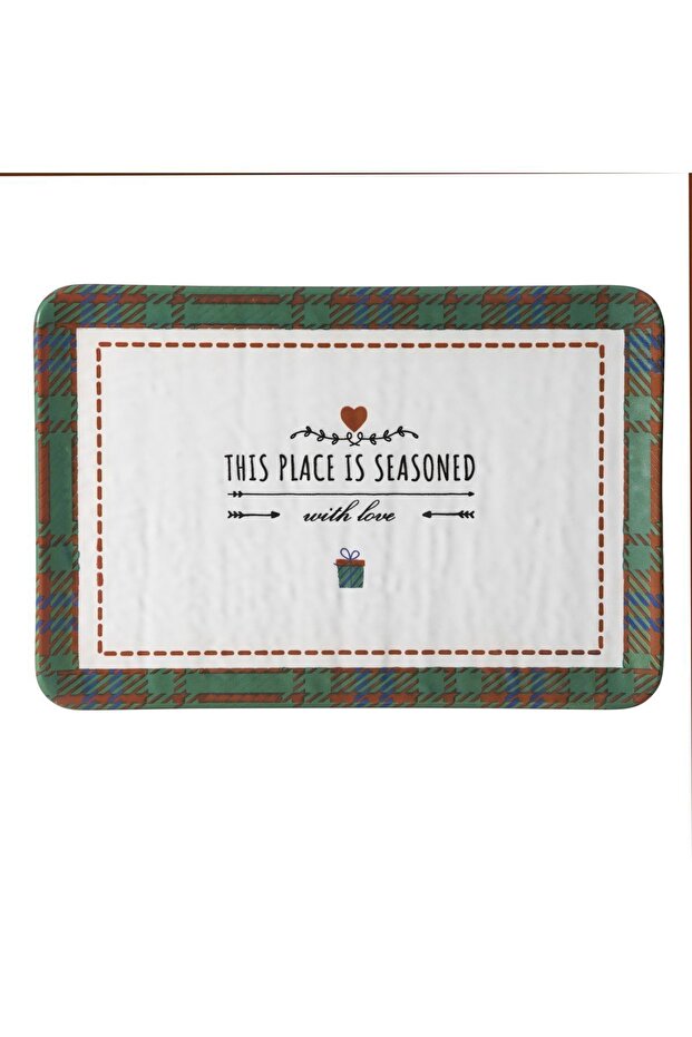 Plaid Rectangular Plate 30X20 cm
