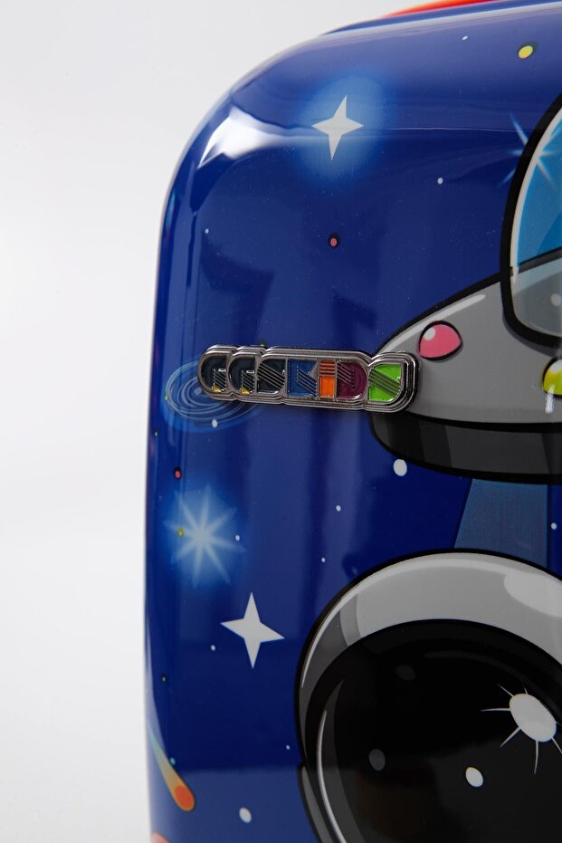Ultra Hafif Robot Desenli Çoçuk Valizi - 8