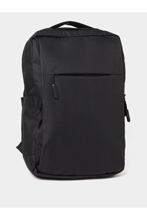 حقيبة ظهر بسحاب أمامي مع منفذ USB - 1